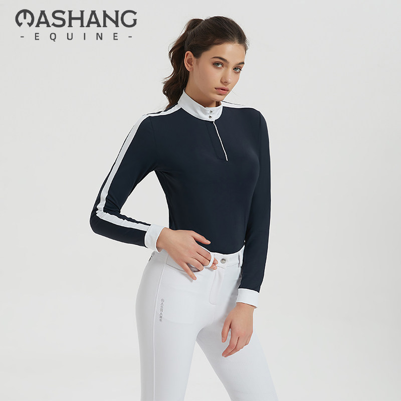 Mashang Equine女款赛事长袖T恤专业马术比赛训练上衣LSW513,运动/瑜伽/健身/球迷用品,骑士服装,淘宝优惠券,粉丝福利购,淘宝优惠卷