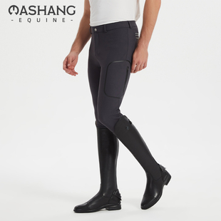超薄竖拉链全胶透气专业马术裤 夏季 FGM101N Equine男款 Mashang