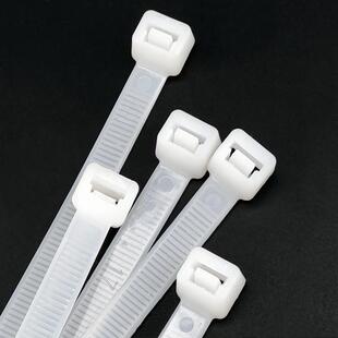 黑白色自锁式 650mm加长防盗固定锁紧卡扣累死狗束线带 尼龙扎带10