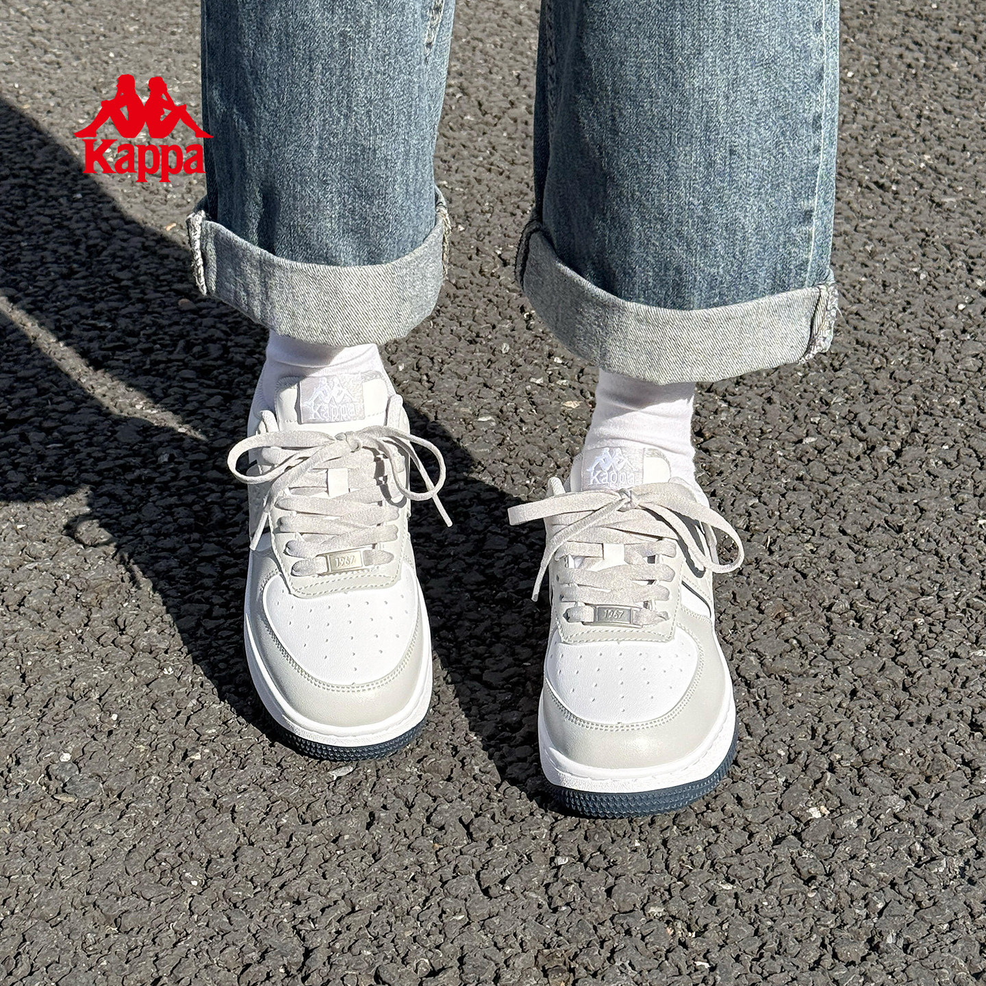 Kappa女鞋厚底板鞋女款2026春季新款今年流行爆款小白鞋运动鞋子,运动鞋new,运动休闲鞋,淘宝优惠券,粉丝福利购,淘宝优惠卷