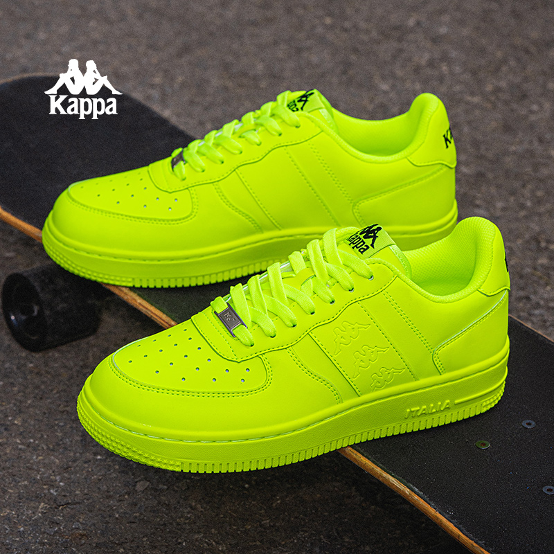 Kappa男鞋板鞋情侣厚底小白鞋子