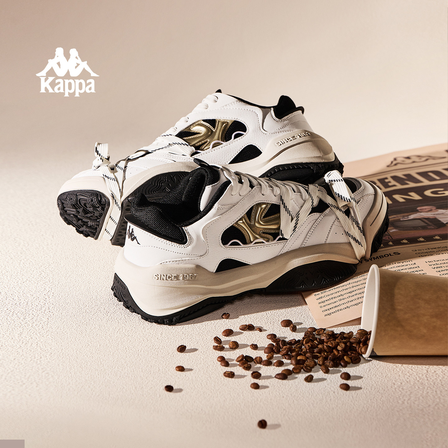 Kappa方糖女鞋老爹鞋爆款2026春季新款厚底板鞋女款休闲运动鞋子,运动鞋new,运动休闲鞋,淘宝优惠券,粉丝福利购,淘宝优惠卷