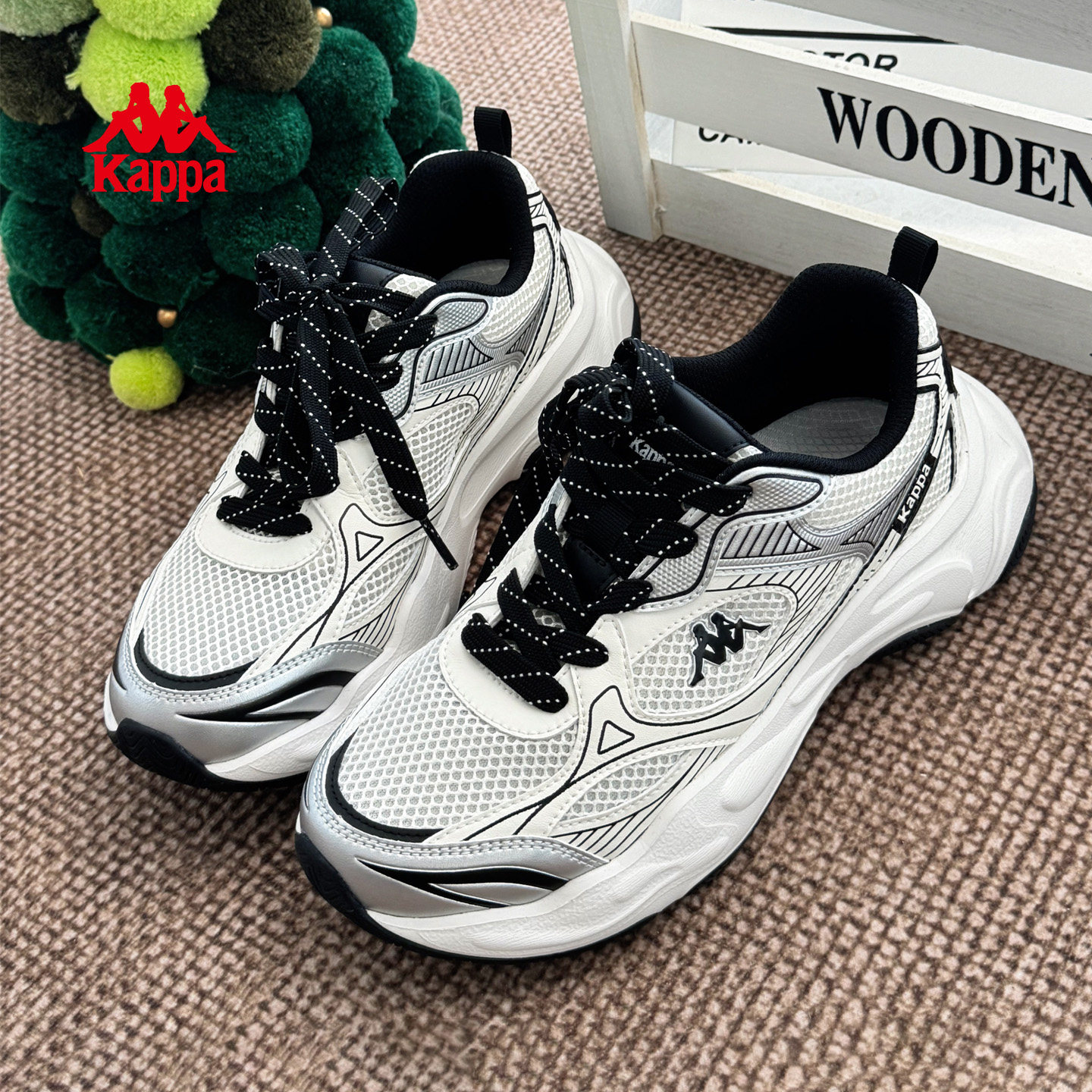 Kappa运动鞋女款增高老爹鞋子女