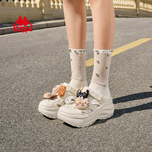 卡帕女生百搭户外凉拖鞋洞洞鞋