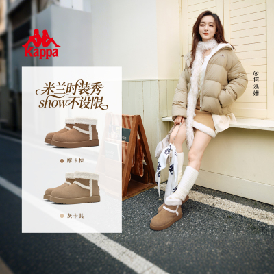 【何泓姗同款】kappa雪地靴女