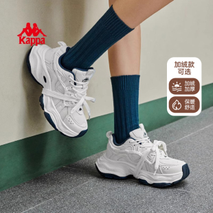 加绒老爹鞋 厚底增高休闲运动鞋 冬季 2025新款 子百搭 女款 kappa女鞋