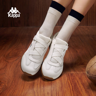 透气运动鞋 Kappa女鞋 网面学生板鞋 女2026春夏新款 子 巨好看德训鞋