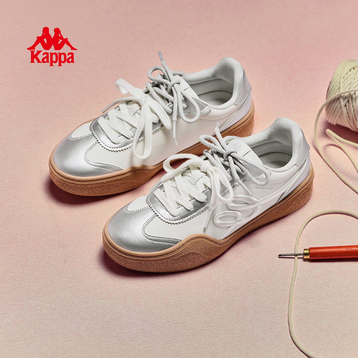 Kappa女鞋巨好看德训鞋女款2026春季新款板鞋小白鞋休闲运动鞋子,运动鞋new,运动休闲鞋,淘宝优惠券,粉丝福利购,淘宝优惠卷