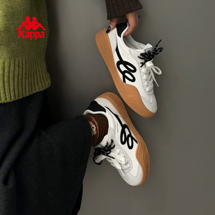 德训鞋 休闲运动鞋 2025秋冬新款 小白鞋 子 百搭板鞋 Kappa情人结女鞋