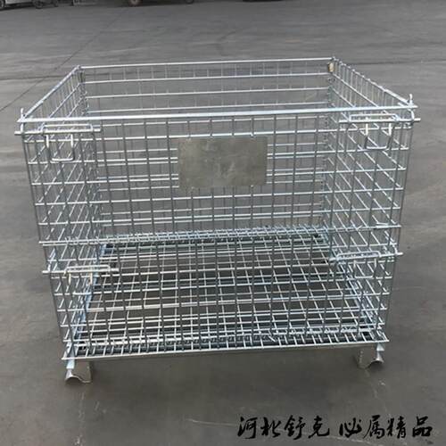 仓发笼 储折轮叠 实力工厂直供现货秒可安装脚周转加强仓储笼