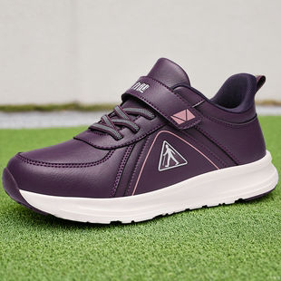 皮面健步休闲运动鞋 中老年妈妈春季 女 官方旗舰店正品 足力健老人鞋