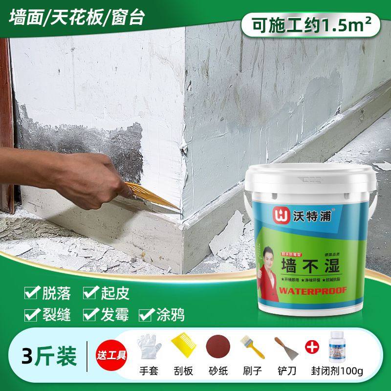 墙面腻子修补膏自刷白色墙壁墙皮脱落白墙防潮防霉防水补墙膏,基础建材,墙面修补膏,淘宝优惠券,粉丝福利购,淘宝优惠卷