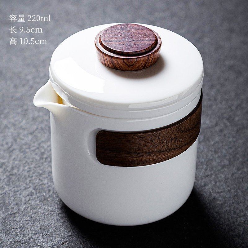 白瓷旅行茶具套装羊脂玉功夫茶杯防烫手抓壶盖碗户外便携包快客杯,餐饮具,旅行茶具,淘宝优惠券,粉丝福利购,淘宝优惠卷
