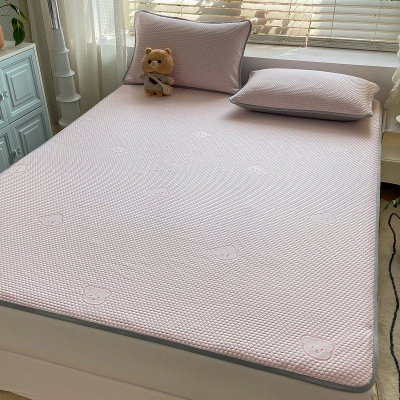 a 类母婴级冰豆豆凉席三件套冰丝乳胶凉席可折叠水洗床笠空调软席,床上用品,冰丝席,淘宝优惠券,粉丝福利购,淘宝优惠卷