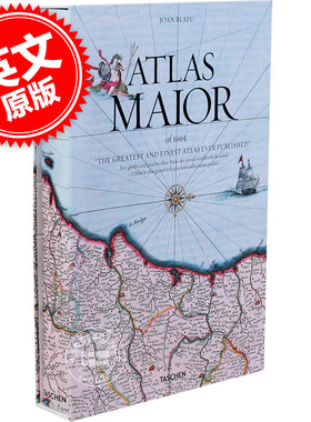 进口英文原版 Joan Blaeu Atlas Maior 1665年世界古图集 塔森 TASCHEN出版 艺术设计书籍 地图制图历史 现货