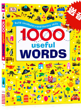 进口英文原版 DK词典 1000 Useful Words 常用英语1000个单词 精装 儿童阅读写作技能提升书 插图字典词典 现货