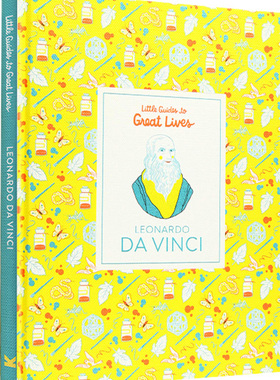 进口英文原版  小指南大人物：达芬奇 名人传记绘本 精装  Leonardo Da Vinci Little Guides to Great Lives