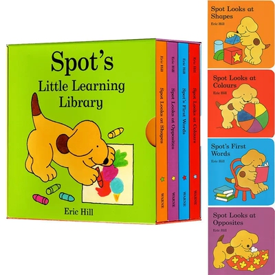 进口英文原版 现货  Spot's Little Learning Library 小玻的小小图书馆