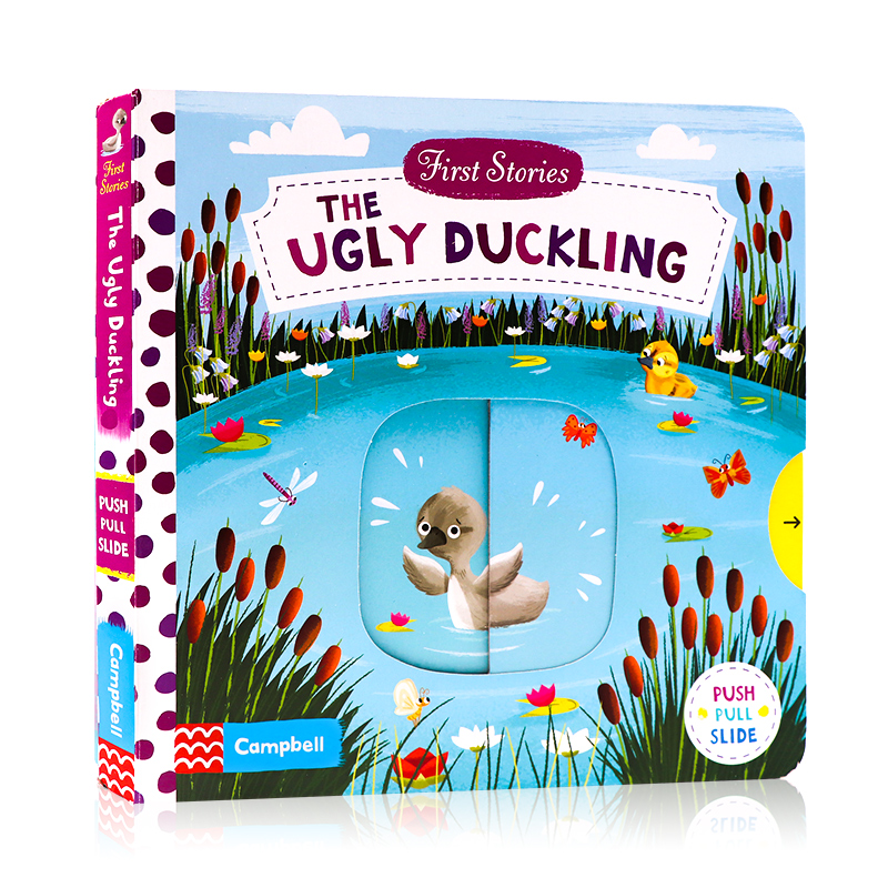 英文原版绘本  First StoriesThe Ugly Duckling 丑小鸭故事 操作纸板书 科普幼儿认知趣味玩具书 现货