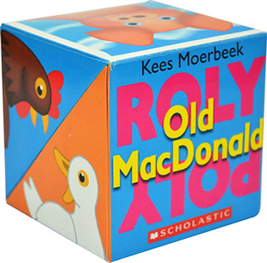 进口英文原版 老麦克唐纳 ROLY POLY POP-UP: OLD MACDONALD 低幼启蒙 3-5岁儿童立体游戏书 韵文童谣 魔术方块翻转书 吴敏兰推荐