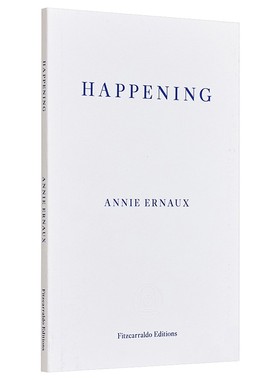 进口英文原版 2022年诺贝尔文学奖得主    Happening 正发生 安妮埃尔诺  Annie Ernaux 现货
