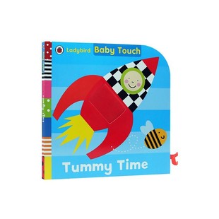 进口英文原版 Baby Touch Tummy Time 宝宝触摸书 立体触摸书 全彩纸板书 大开本 儿童早教益智绘本 小瓢虫出品 现货