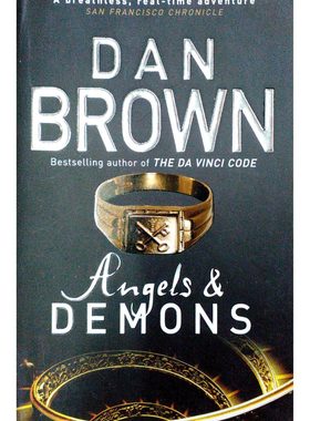 进口英文原版 Angels and Demons 天使与魔鬼 英文版悬疑推理小说 dan brown 丹布朗 达芬奇密码前传 现货