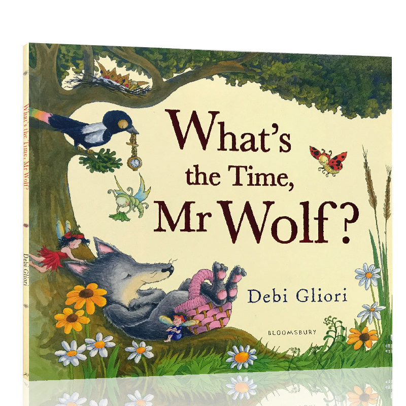 进口英文原版 What's the Time, Mr. Wolf? 老狼老狼几点了 张湘君推荐绘本 名家Debi Gliori 经典故事绘本 现货