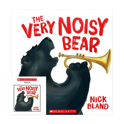 进口英文原版 The Very Noisy Bear 非常熊系列 附CD 澳大利亚CBCA童书金奖得主 经典情绪绘本 新书现货