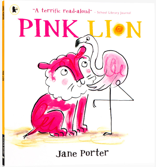 进口英文原版 Pink Lion 粉红色的狮子 儿童英语启蒙 温馨睡前图画故事书 亲子绘本 Jane Porter 平装 精美插图 3-6岁 现货