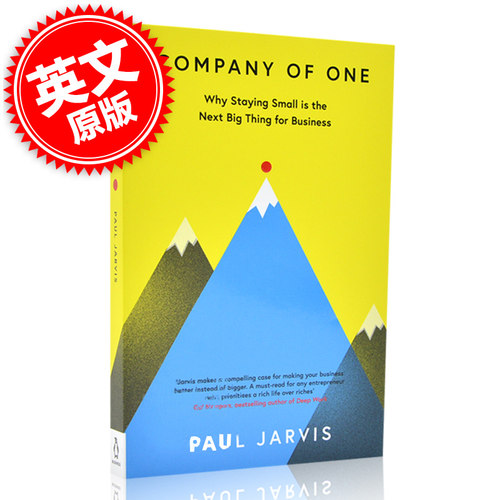 进口英文原版 一家公司 为什么保持小规模是企业的下一件大事  Company of One by Paul Jarvis  现货