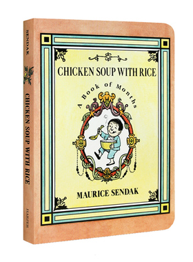 进口英文原版   Chicken Soup with Rice 鸡汤拌饭 A Book of Months 月份认知 韵文短诗 Maurice Sendak作品  现货