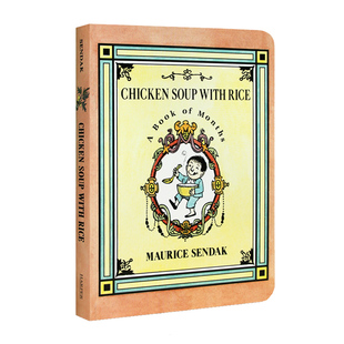 进口英文原版 Chicken Soup with Rice 鸡汤拌饭 A Book of Months 月份认知 韵文短诗 Maurice Sendak作品 现货