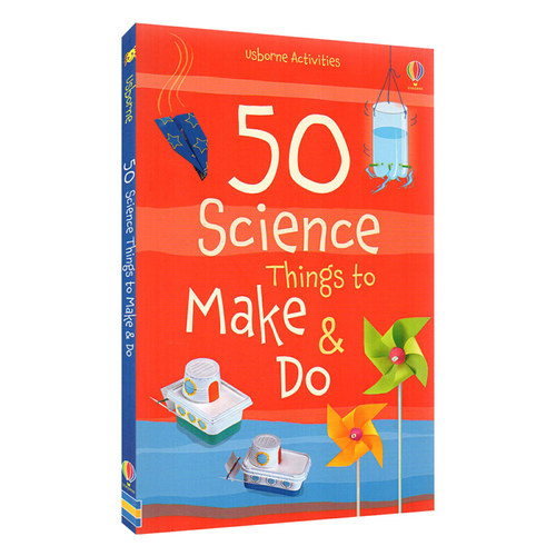 进口英文原版  50 Science things to make and do 50个科学实验 儿童科普科学实验探索指南 尤斯伯恩绘本 现货