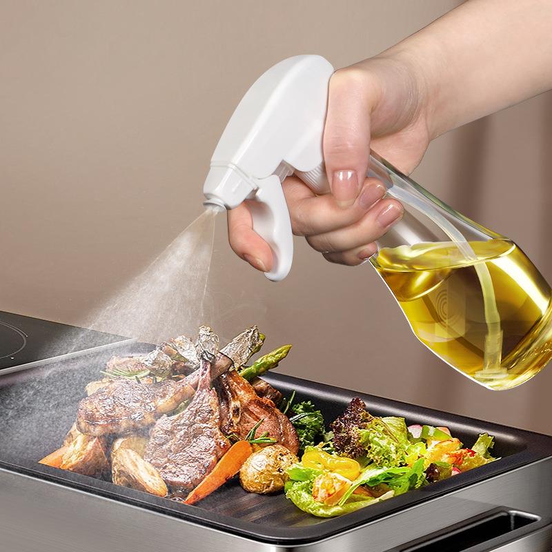 2023新款设计户外烧烤喷油瓶厨房玻璃调味酱油醋喷雾瓶按压喷油壶