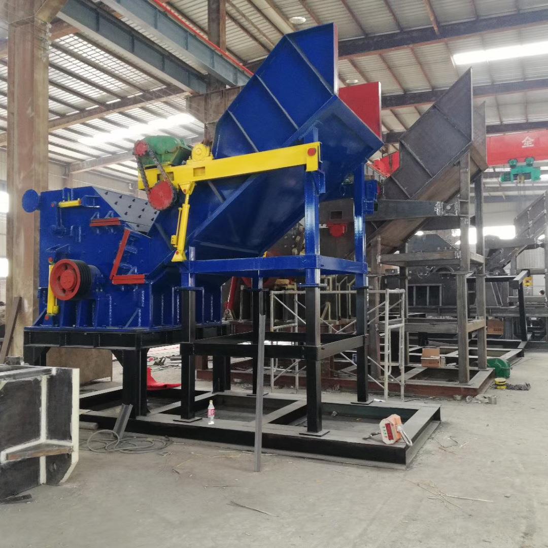 1600型金属破碎机 大铁桶汽车外壳粉碎机 自行车废铁废钢破碎机