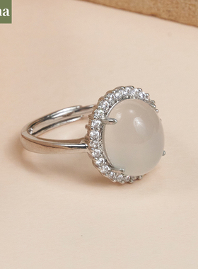 戒指ninina玉髓新中式