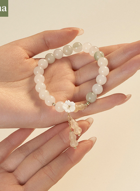 NININA天山翠玉手串小众百搭轻奢