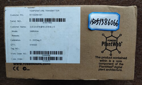 ROSEMOUNT EMERSON变送器248RANA 全新原包装