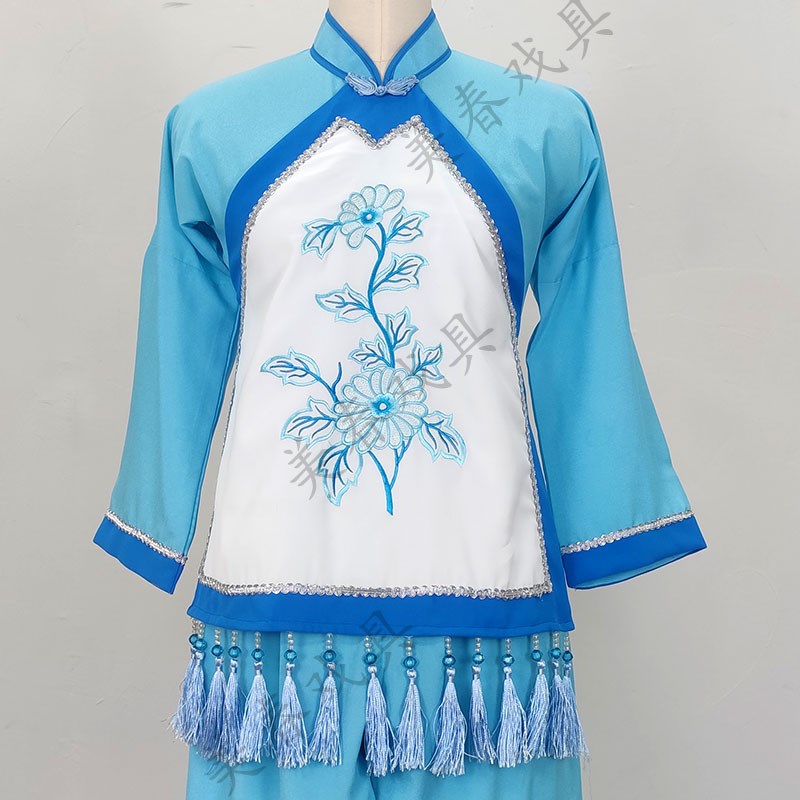 新品新款小旦渔家女海明珠村姑海囡越剧戏服黄梅戏W古装戏剧戏曲