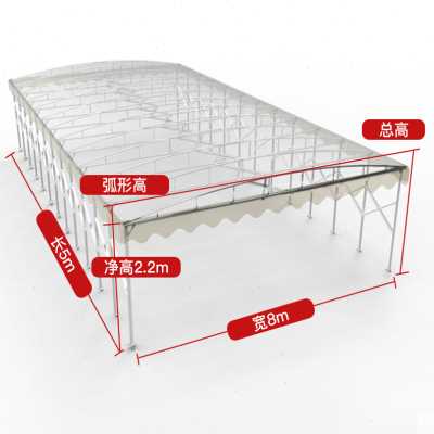 极速新品户外伸缩大棚推拉雨y棚活动帐篷收缩蓬棚子蓬停车棚移动