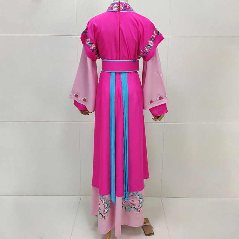 新品戏剧戏曲丫鬟丫头表演服装越剧新款旦角海R浪绣花宫女团体舞