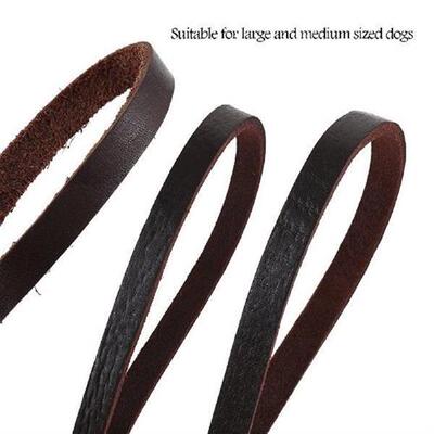 极速Leather Dog Leash 16t5CM 265cm Leather Pet Leads Trainin