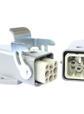 极速。8芯工业自动化HD-008-MC/重FC载连接器P10A冷压针连接公母