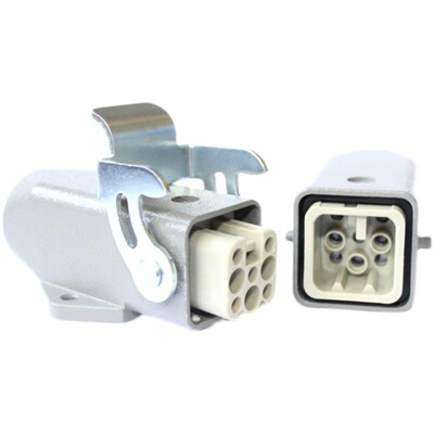 极速。8芯工业自动化HD-008-MC/重FC载连接器P10A冷压针连接公母