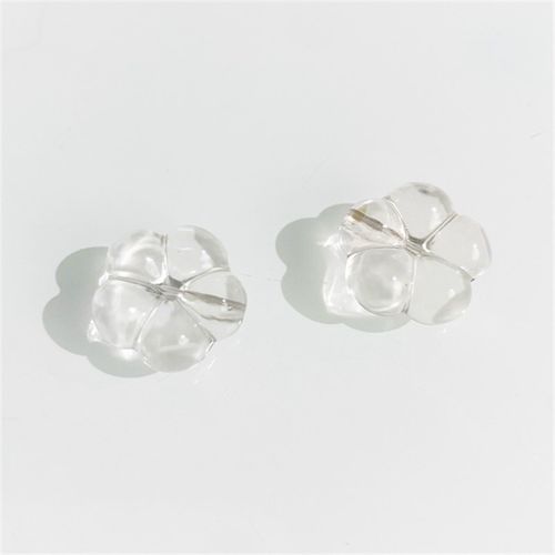 极速天然白水晶五瓣花串饰精致可爱配饰手工编织diVy手錬编绳水晶