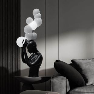 极速轻奢人物雕塑摆件马头装置艺术F品售楼处酒店大堂橱窗落地装