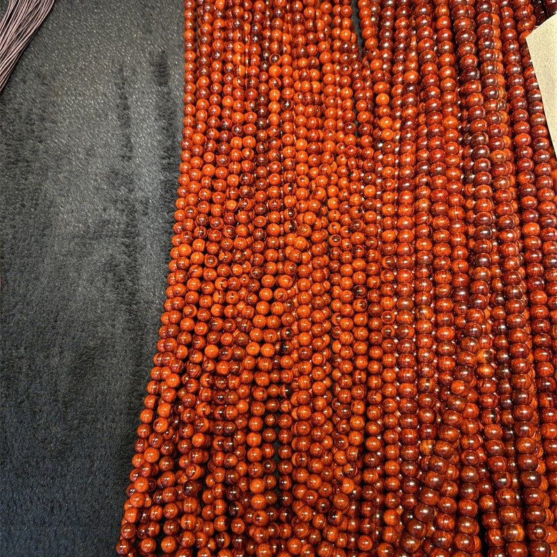 极速印度小叶紫檀手串108颗手链佛珠戴I脖子的男士情侣女文玩项链