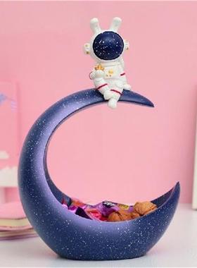极速Astronaut Statue Key vBowl Spaceman Ornament with Rabbit
