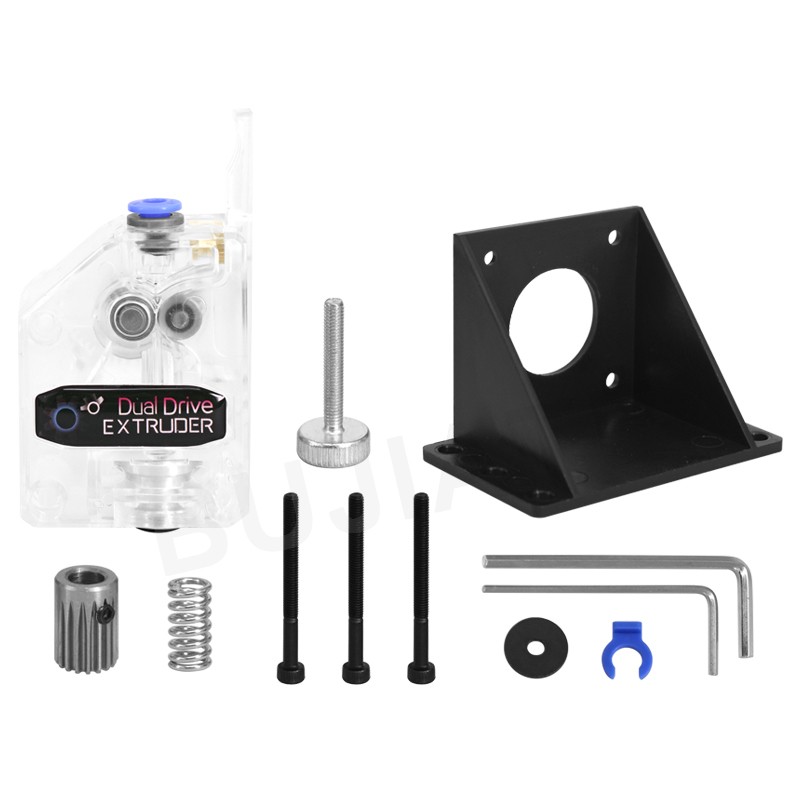 极速3D打印机配件 新款BMG挤出机 透明款 双齿S轮送料软性耗材左